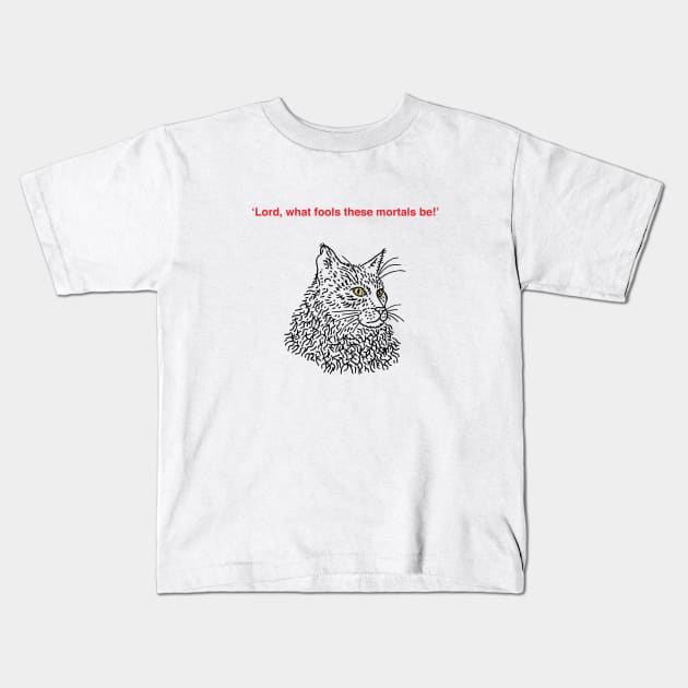 Shakespearean Cats (No.1) Kids T-Shirt by sonhouse5